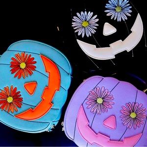 Backstitch Bruja Springoween Pumpkin Bag in Purple